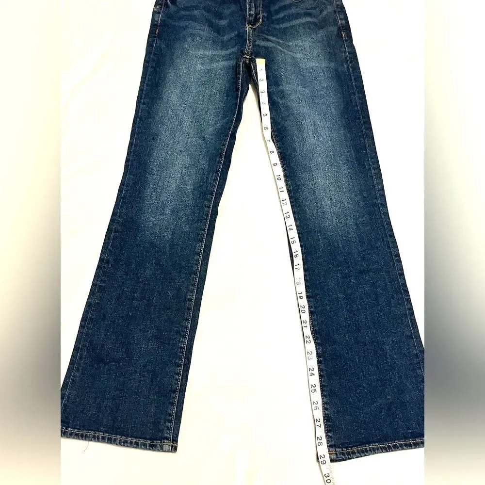 Old Navy Kids Dark Blue Bootcut Built-In Flex Adjustable Waist Blue Jeans Sz 16